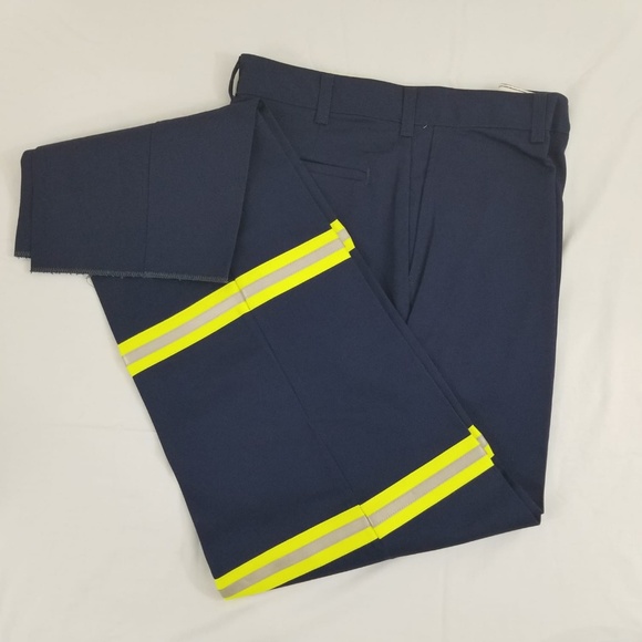 NEW Navy Blue Reflective Visibility Work Uniform Pants 34 and 38 - Picture 5 of 6